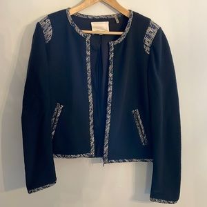 Women’s Rebecca Taylor Cropped Blazer in Navy, size 12